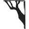 Ekena Millwork Damon Wrought Iron Bracket, (Triple center brace), Antiqued Pewter 2"W x 5 1/2"D x 8"H BKTM02X05X08TDAAPW - alternate 6